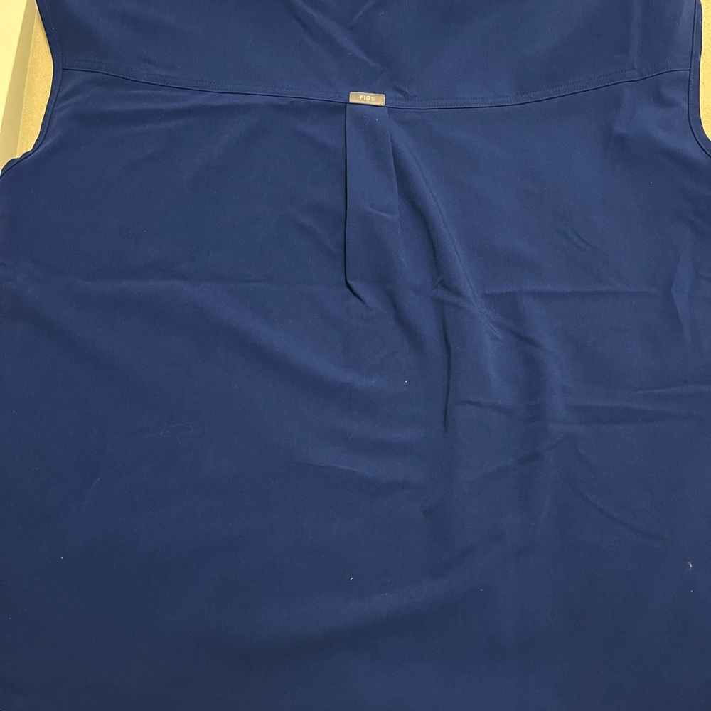 Figs Electric Blue Rafaela Scrub Top